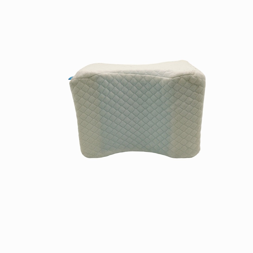 Memory Foam Knee Pillow for Side Sleepers with Cooling Gel and Quilted Cover